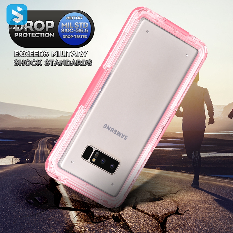 Clear waterproof case for Samsung Note 8